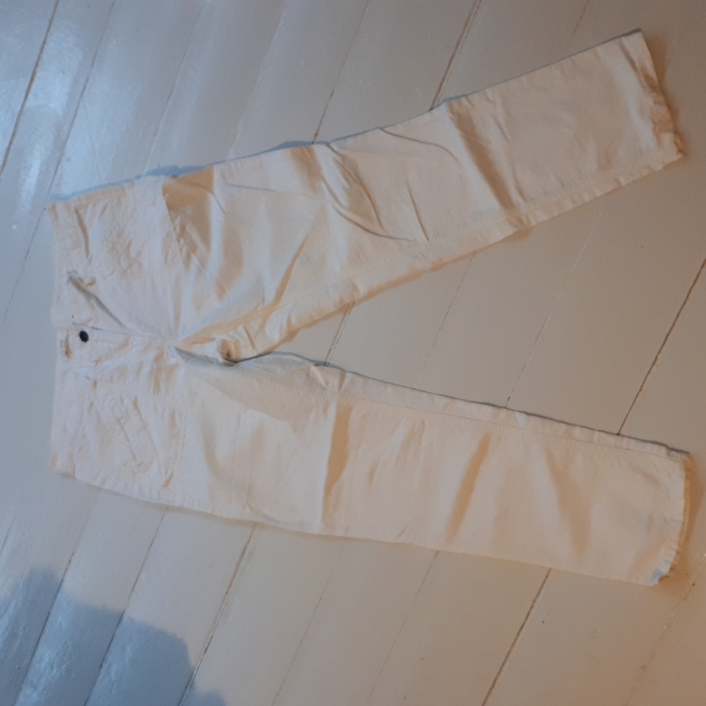 LOFT linen and cotton white pants. Size 8